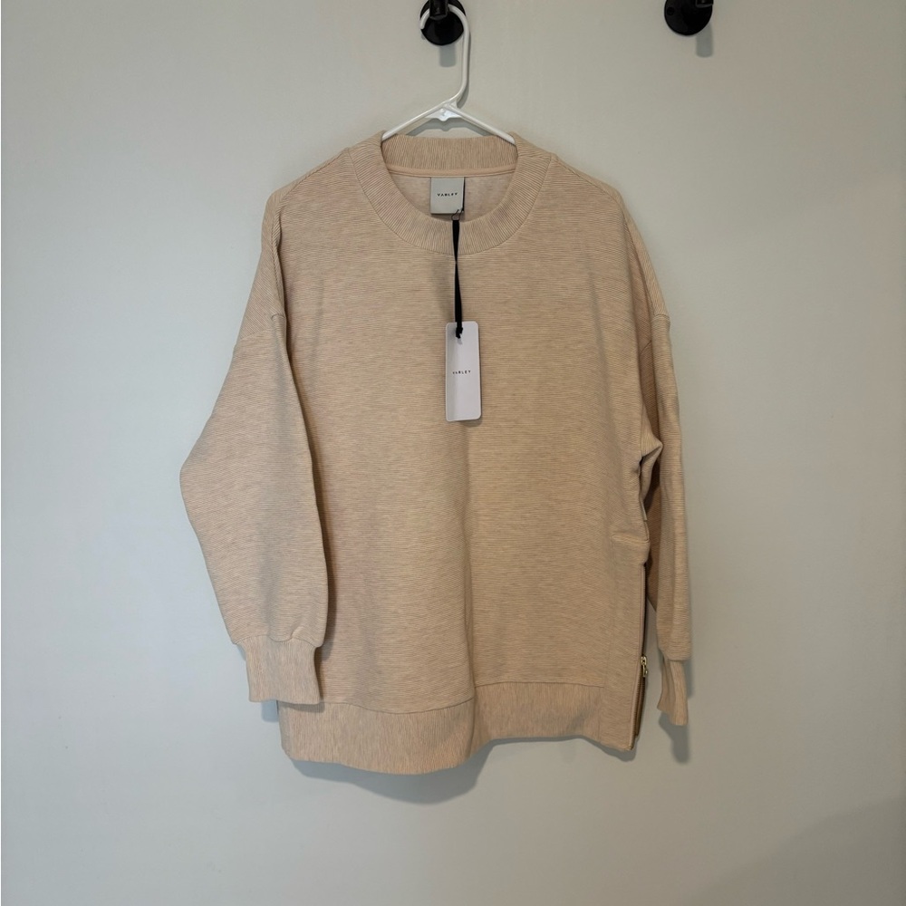 Varley Mae Boyfriend Sweat in oatmeal